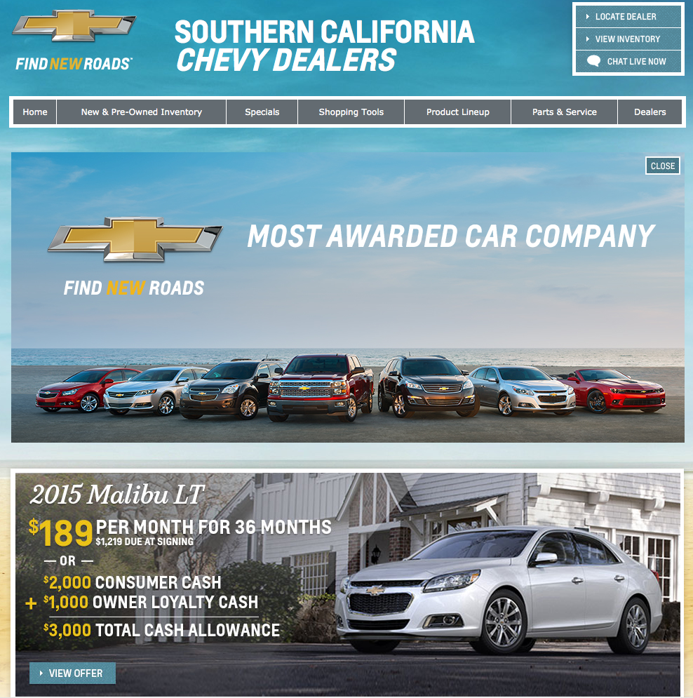 Chevy Search Conquesting Comparison Website | SoCalChevy.com